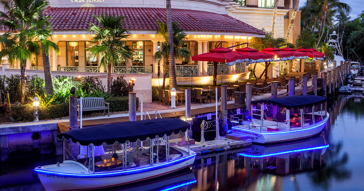 Casa Sensei Fort Lauderdale Waterfront restaurant Yacht Charters